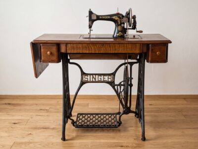 SINGER 128K シンガー製 足踏み・手回し兼用ミシン 超希少個体